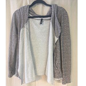 Boutique Grey-Hooded Cardigan